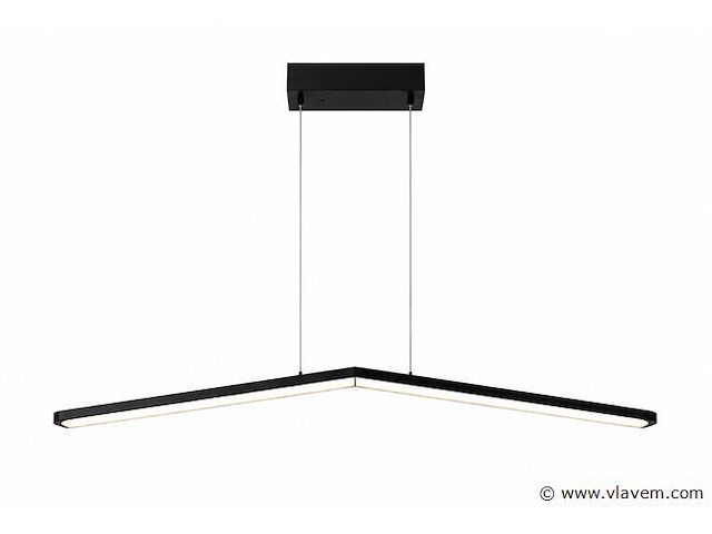 Led hanglamp 16w – 4000k neutraal wit - zwart – ip20 – edmond-16 - afbeelding 2 van  5