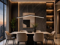 Led hanglamp 16w – 4000k neutraal wit - zwart – ip20 – edmond-16 - afbeelding 3 van  5
