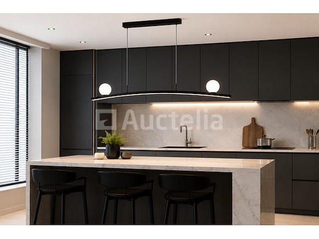Led hanglamp 28w – 4000k neutraal wit - zwart – ip20 – invicta-28 - afbeelding 1 van  5