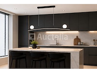 Led hanglamp 28w – 4000k neutraal wit - zwart – ip20 – invicta-28 - afbeelding 1 van  5