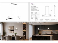 Led hanglamp 28w – 4000k neutraal wit - zwart – ip20 – invicta-28 - afbeelding 3 van  5