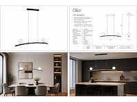 Led hanglamp 28w – 4000k neutraal wit - zwart – ip20 – invicta-28 - afbeelding 5 van  5