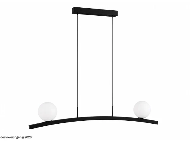 Led hanglamp 28w – 4000k neutraal wit - zwart – ip20 – invicta-28 - afbeelding 3 van  6