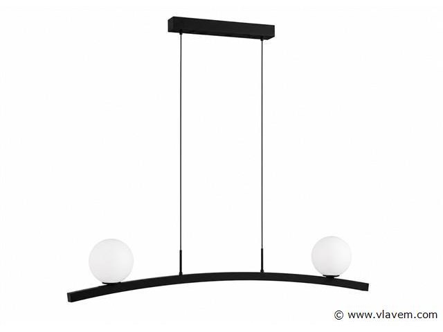 Led hanglamp 28w – 4000k neutraal wit - zwart – ip20 – invicta-28 - afbeelding 2 van  5