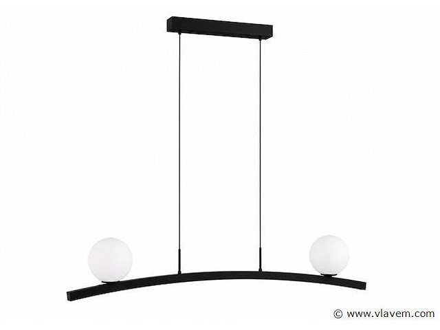Led hanglamp 28w – 4000k neutraal wit - zwart – ip20 – invicta-28 - afbeelding 2 van  5
