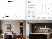 Led hanglamp 28w – 4000k neutraal wit - zwart – ip20 – invicta-28 - afbeelding 5 van  5