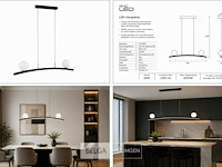 Led hanglamp 28w – 4000k neutraal wit - zwart – ip20 – invicta-28 - afbeelding 6 van  6