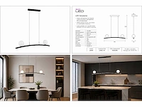 Led hanglamp 28w – 4000k neutraal wit - zwart – ip20 – invicta-28 - afbeelding 5 van  5