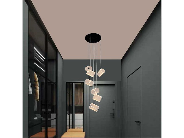 Led hanglamp – 3000k warm wit – in hoogte verstelbaar – b068/7 - afbeelding 2 van  3
