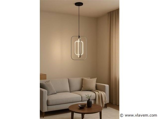 Led hanglamp – 45w – chroom – in hoogte verstelbaar – 5835/3 - afbeelding 1 van  3