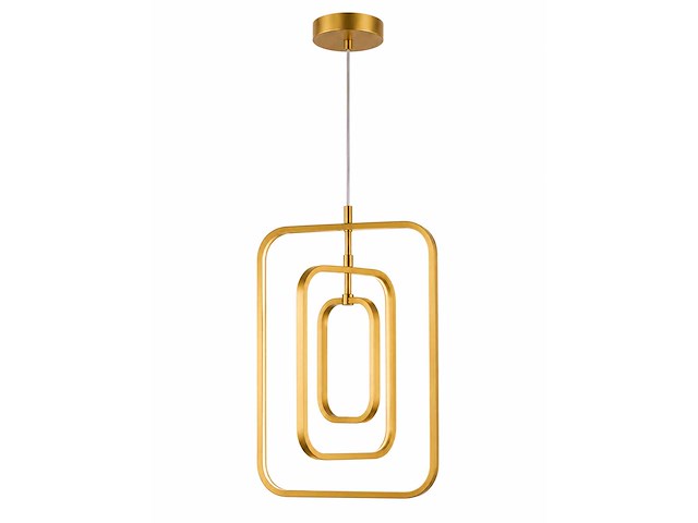 Led hanglamp – 45w – goud – in hoogte verstelbaar – 5835/3 - afbeelding 1 van  3
