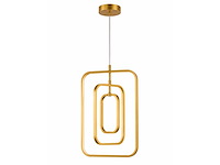 Led hanglamp – 45w – goud – in hoogte verstelbaar – 5835/3 - afbeelding 1 van  3