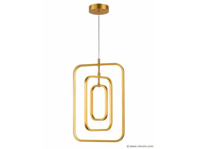 Led hanglamp – 45w – goud – in hoogte verstelbaar – 5835/3 - afbeelding 2 van  4