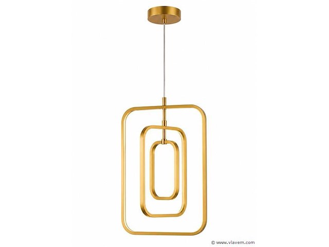 Led hanglamp – 45w – goud – in hoogte verstelbaar – 5835/3 - afbeelding 2 van  4