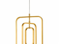 Led hanglamp – 45w – goud – in hoogte verstelbaar – 5835/3 - afbeelding 2 van  4