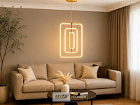 Led hanglamp – 45w – goud – in hoogte verstelbaar – 5835/3 - afbeelding 1 van  5