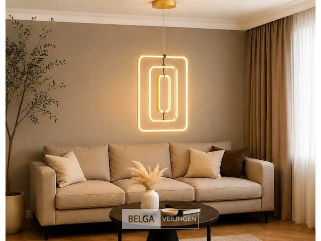 Led hanglamp – 45w – goud – in hoogte verstelbaar – 5835/3 - afbeelding 2 van  5