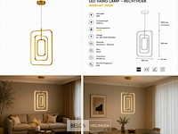 Led hanglamp – 45w – goud – in hoogte verstelbaar – 5835/3 - afbeelding 5 van  5