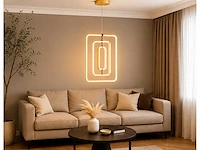 Led hanglamp – 45w – goud – in hoogte verstelbaar – 5835/3 - afbeelding 1 van  4