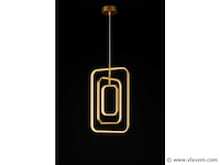 Led hanglamp – 5835/3 – 45w – goud – in hoogte verstelbaar – rechthoekig ontwerp - afbeelding 3 van  3