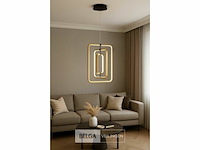 Led hanglamp – 5835/3 – 45w – goud – in hoogte verstelbaar – rechthoekig ontwerp - afbeelding 3 van  4