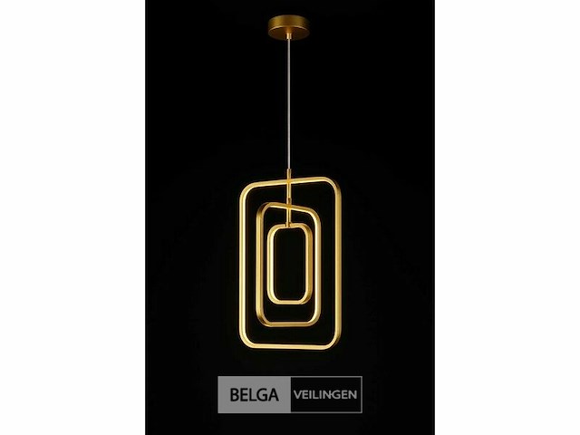 Led hanglamp – 5835/3 – 45w – goud – in hoogte verstelbaar – rechthoekig ontwerp - afbeelding 4 van  4