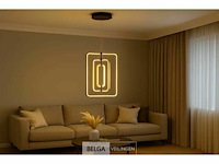 Led hanglamp – 5835/3 – 45w – goud – in hoogte verstelbaar – rechthoekig ontwerp - afbeelding 2 van  4