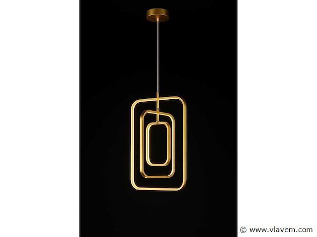 Led hanglamp – 5835/3 – 45w – goud - afbeelding 3 van  3