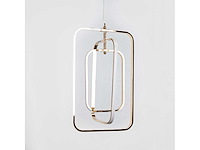 Led hanglamp – 5835/3 – 45w – zilver – in hoogte verstelbaar – rechthoekig design - afbeelding 3 van  3