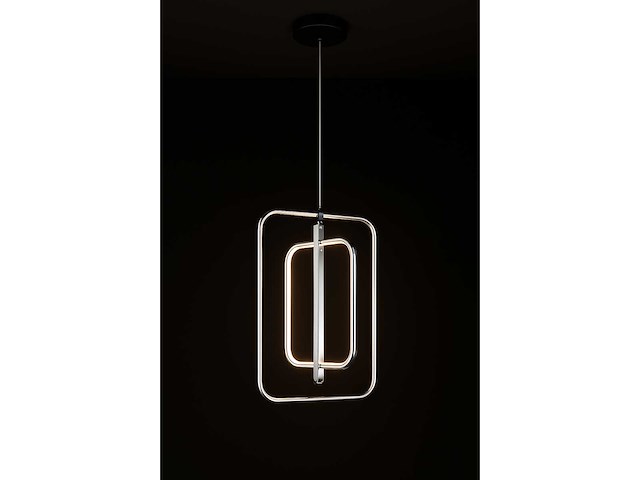 Led hanglamp – 5835/3 – 45w – zilver – in hoogte verstelbaar – rechthoekig design - afbeelding 2 van  2
