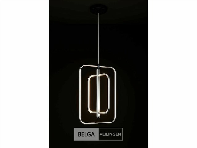 Led hanglamp – 5835/3 – 45w – zilver – in hoogte verstelbaar – rechthoekig design - afbeelding 3 van  4
