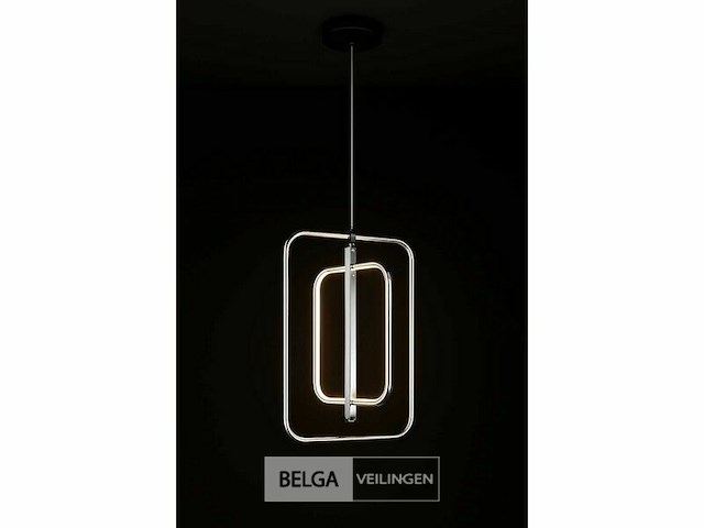 Led hanglamp – 5835/3 – 45w – zilver – in hoogte verstelbaar – rechthoekig design - afbeelding 3 van  4