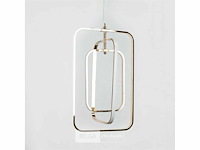 Led hanglamp – 5835/3 – 45w – zilver – in hoogte verstelbaar – rechthoekig design - afbeelding 4 van  4