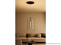 Led hanglamp – 5835/3 – 45w – zwart – in hoogte verstelbaar – rechthoekig design - afbeelding 1 van  3