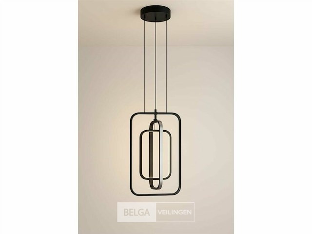 Led hanglamp – 5835/3 – 45w – zwart – in hoogte verstelbaar – rechthoekig design - afbeelding 4 van  4
