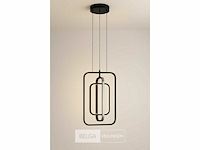 Led hanglamp – 5835/3 – 45w – zwart – in hoogte verstelbaar – rechthoekig design - afbeelding 4 van  4