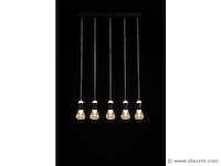 Led hanglamp . b029/5 . 3000k . warm wit . 600 mm . in hoogte verstelbaar . zilver - afbeelding 4 van  4