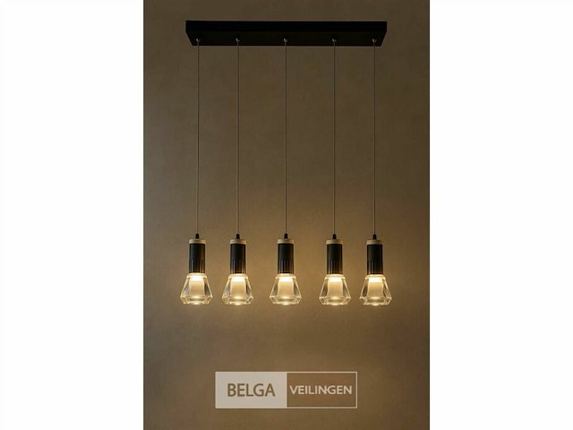 Led hanglamp – b029/5 – 3000k – warm wit – 600 mm – in hoogte verstelbaar – zilver - afbeelding 3 van  5