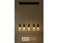 Led hanglamp – b029/5 – 3000k – warm wit – 600 mm – in hoogte verstelbaar – zilver - afbeelding 3 van  5