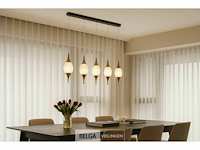 Led hanglamp – b040/5 – 3000k – warm wit – 600 mm – in hoogte verstelbaar – zilver - afbeelding 2 van  5