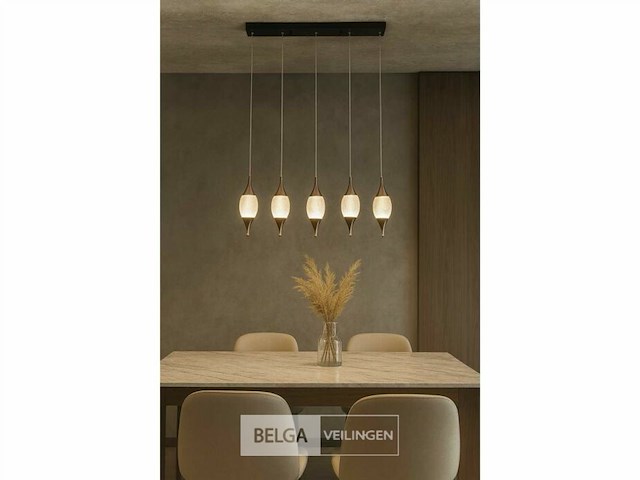 Led hanglamp – b040/5 – 3000k – warm wit – 600 mm – in hoogte verstelbaar – zilver - afbeelding 5 van  5