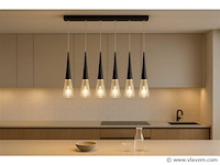 Led hanglamp – b043/5 – 3000k – warm wit – 600 mm – in hoogte verstelbaar – zilver - afbeelding 1 van  4