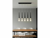 Led hanglamp – b043/5 – 3000k – warm wit – 600 mm – in hoogte verstelbaar – zilver - afbeelding 5 van  5