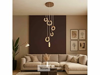 Led hanglamp – b052/6 – 3000k – warm wit – ø350 mm – in hoogte verstelbaar – zilver - afbeelding 3 van  4