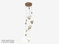 Led hanglamp – b053/6 – 3000k – warm wit – ø350 mm – in hoogte verstelbaar – zilver - afbeelding 4 van  4