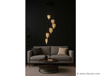 Led hanglamp – b063/6 – 3000k – warm wit – ø350 mm – in hoogte verstelbaar – zilver - afbeelding 4 van  5