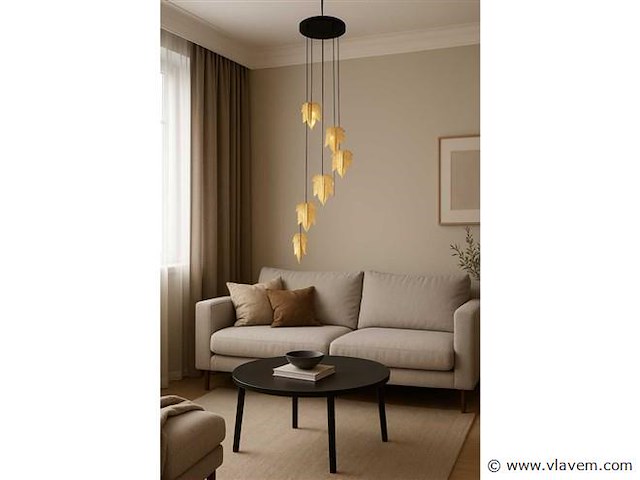 Led hanglamp – b063/6 – 3000k – warm wit – ø350 mm – in hoogte verstelbaar – zilver - afbeelding 2 van  5