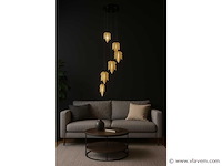 Led hanglamp – b063/6 – 3000k – warm wit – ø350 mm – in hoogte verstelbaar – zilver - afbeelding 4 van  5