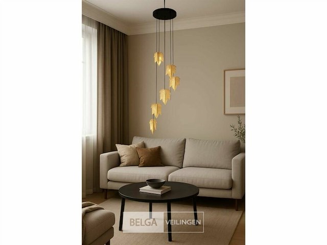 Led hanglamp – b063/6 – 3000k – warm wit – ø350 mm – in hoogte verstelbaar – zilver - afbeelding 3 van  6