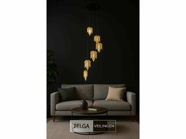 Led hanglamp – b063/6 – 3000k – warm wit – ø350 mm – in hoogte verstelbaar – zilver - afbeelding 5 van  6